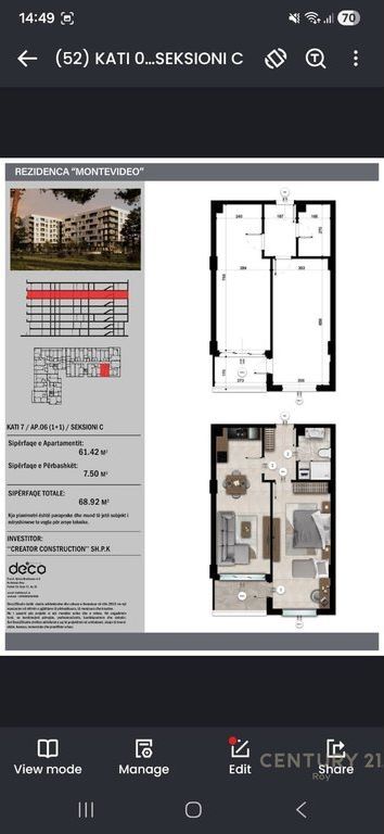 SHITET APARTAMENT 1+1 MONTEVIDEO RESIDENCE TE MALI ROBIT!!!