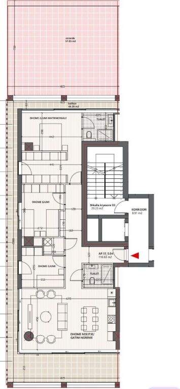 Sale apartment 3+1 Vlora Marina (Lungomare with sea view opposite the yacht port, first line)