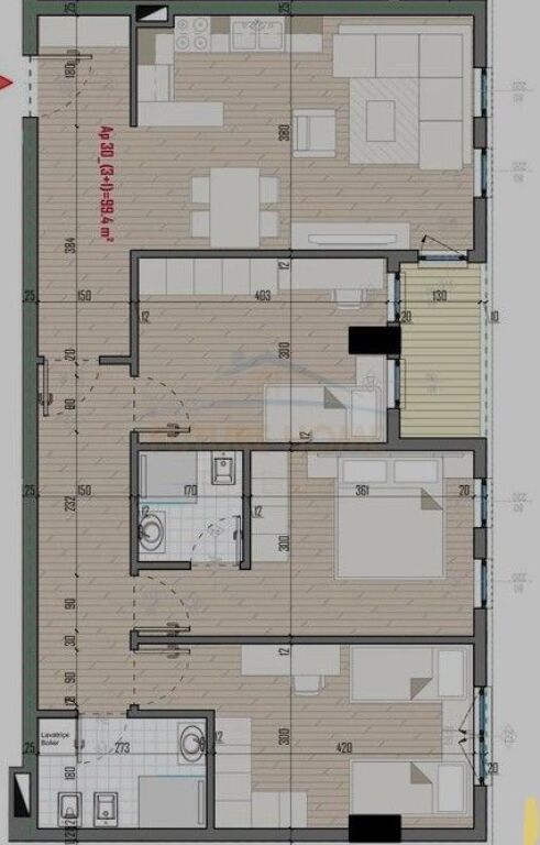 Apartment 3+1+2 for sale, located in Univers City, one of the most sought-after complexes for living and investment