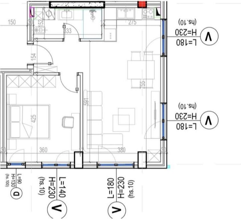Apartament 1+1 per shitje te Kodra e Diellit, orientimi me i mire