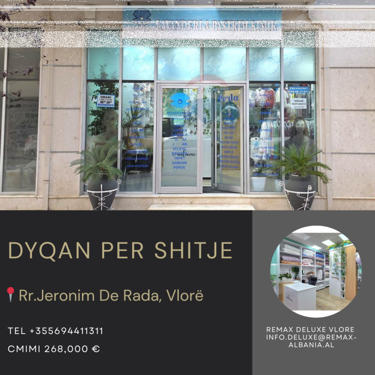 FOR SALE – Shop &amp; Active Business Laundry / Dry Cleaning in Vlora
