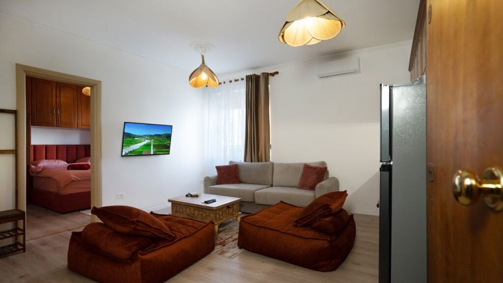 SUPER APARTMENT 1+1 FOR RENT AT PALACE DURRES