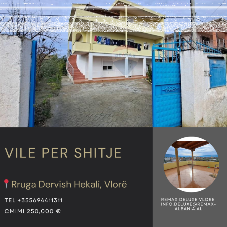 🏡 3-Storey Villa for Sale – “Kushtrimi” Neighborhood, Vlorë