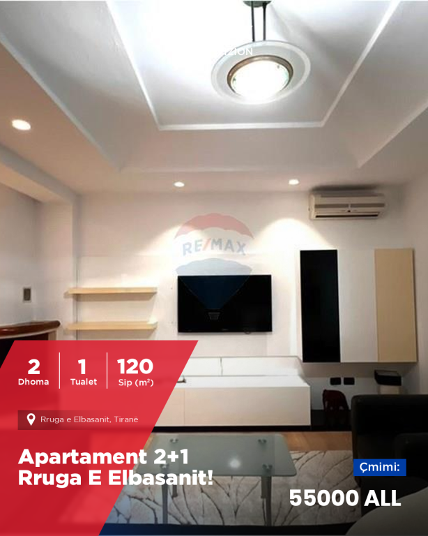Apartament - Për Qira - Rruga e Elbasanit, Tiranë