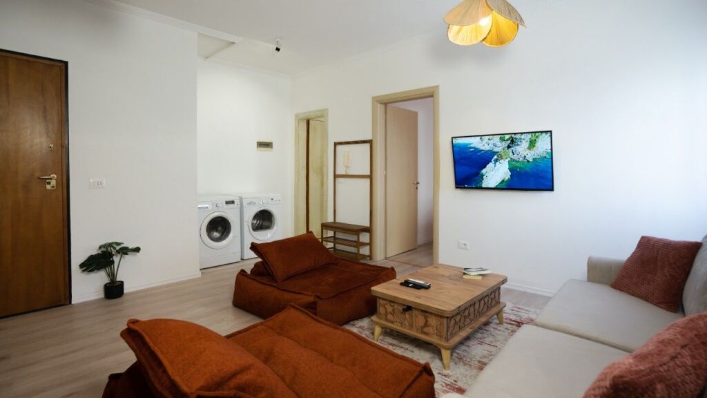 SUPER APARTMENT 1+1 FOR RENT AT PALACE DURRES