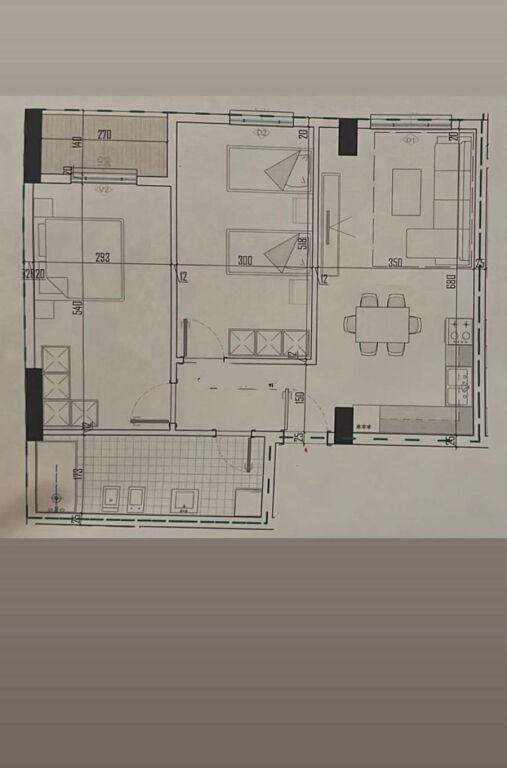 Apartament 2+1 per shitje ne Paskuqan.