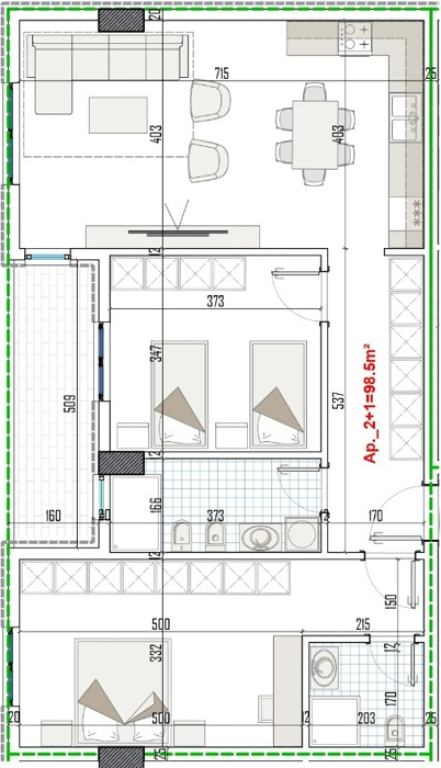 APARTMENT 2+1+2 IN PASKUQAN!