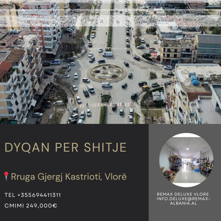 INVESTMENT OPPORTUNITY IN VLORA – SHOP FOR SALE