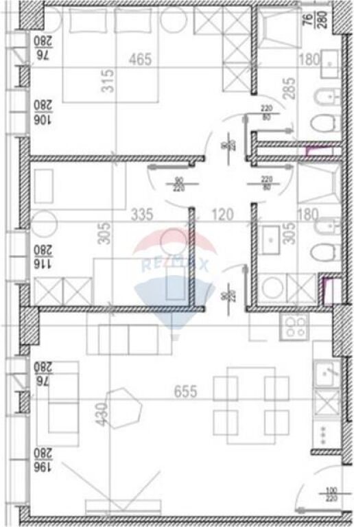Shitet, Apartament 2+1+2, Riverside Residence