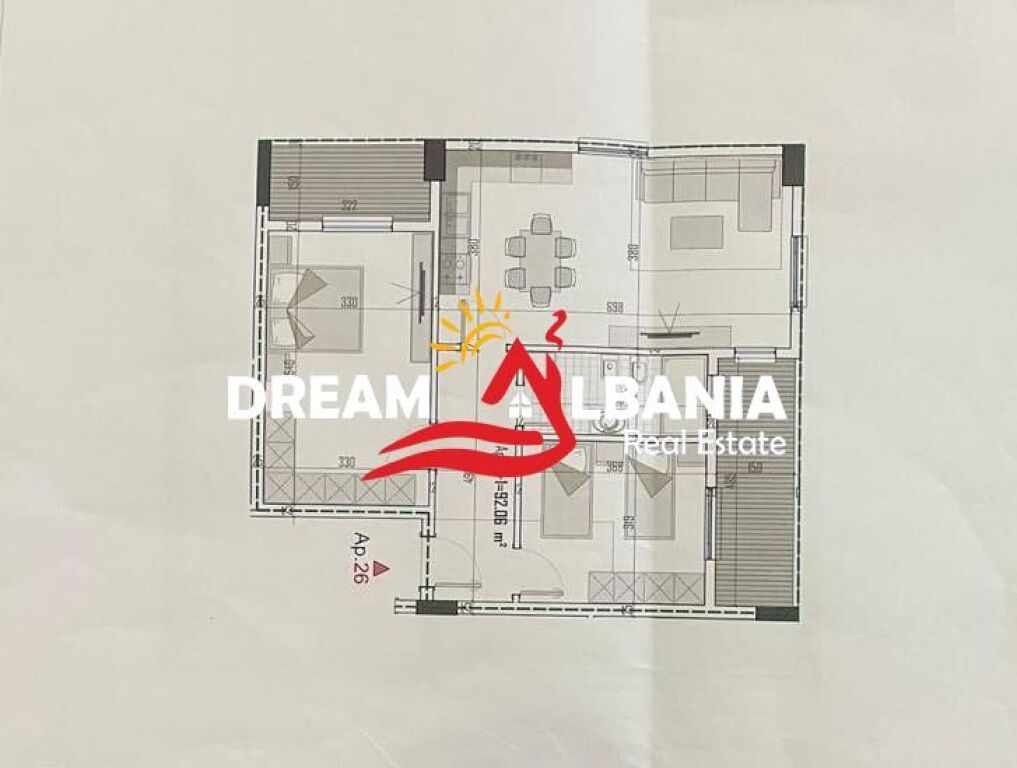 Apartment 2+1+2 for Sale Prime Residence 3, Kamëz (ID 41212162)