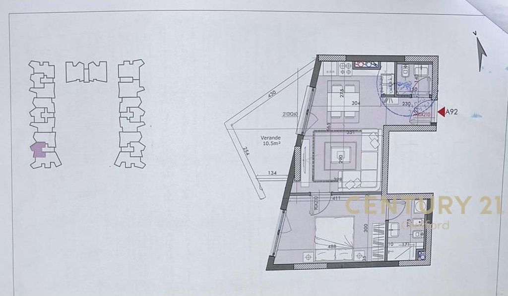 APARTMENT 1+1 FOR SALE IN RIVER RESIDENCE TIRANA