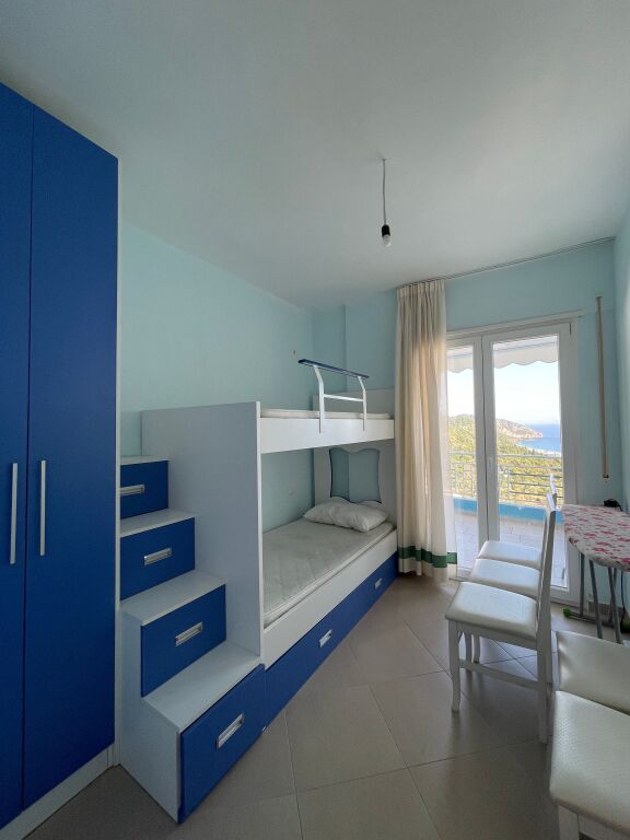 Apartment 2+1+2 for sale with sea view +2 parking spaces in Dhermi