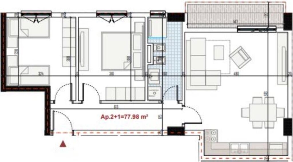 ✨Shitet Apartament 2+1 Ekonomik | 📍Ringside Residences, Paskuqan - Widok 2