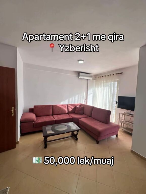 For rent 2+1 apartment Migjeni Boulevard