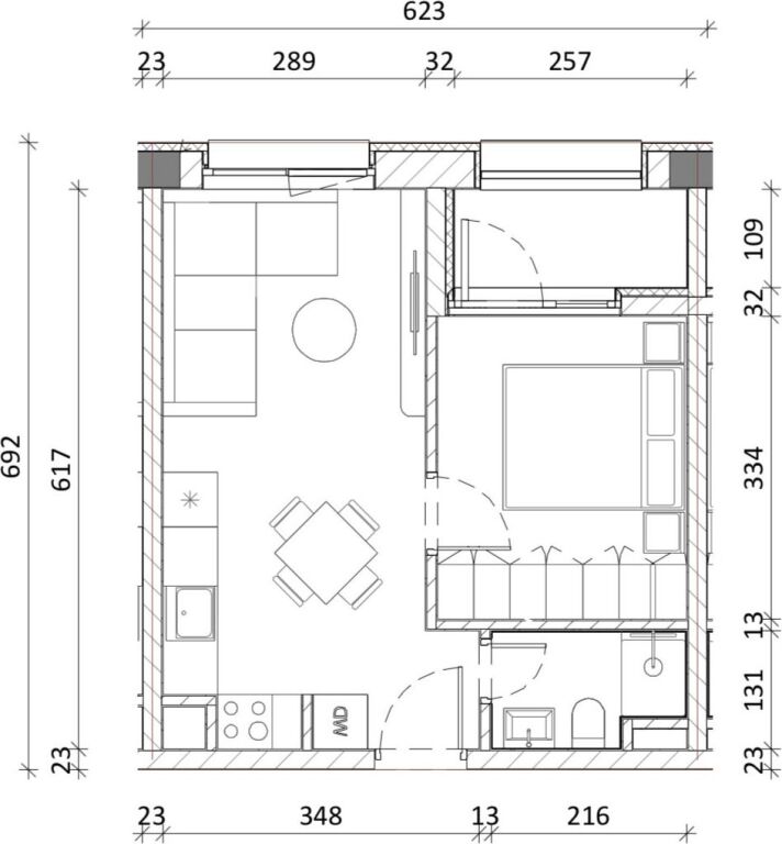 APARTMENT 1+1 FOR SALE IN ALI DEM