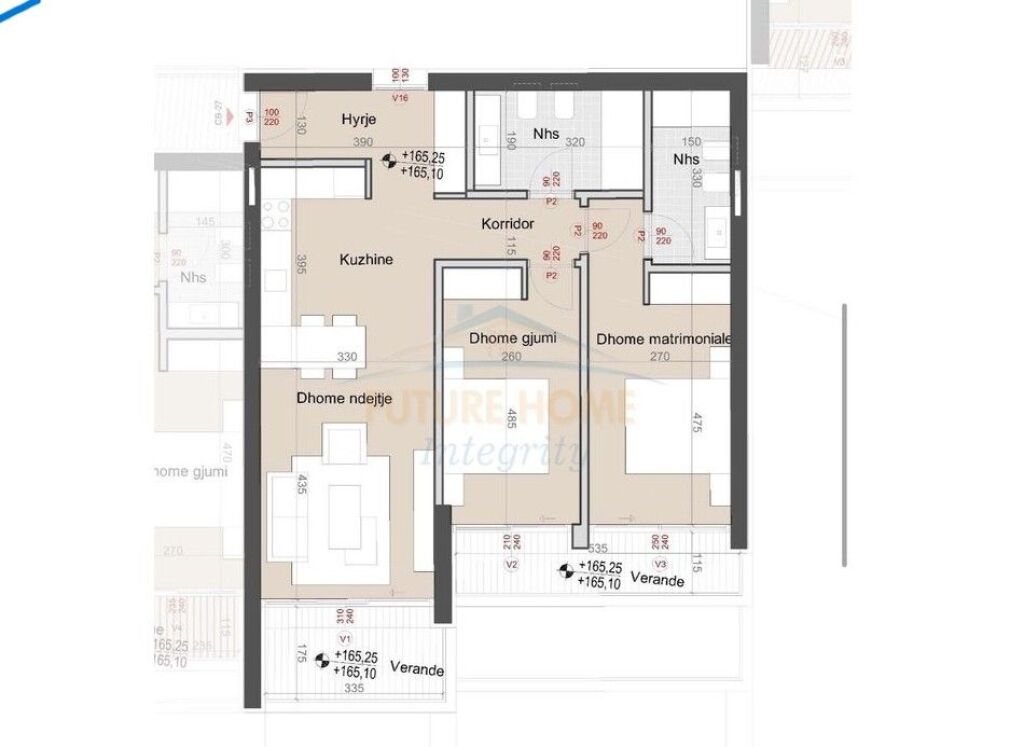For sale, Apartment 2+1+2, Green Coast II, Palasë