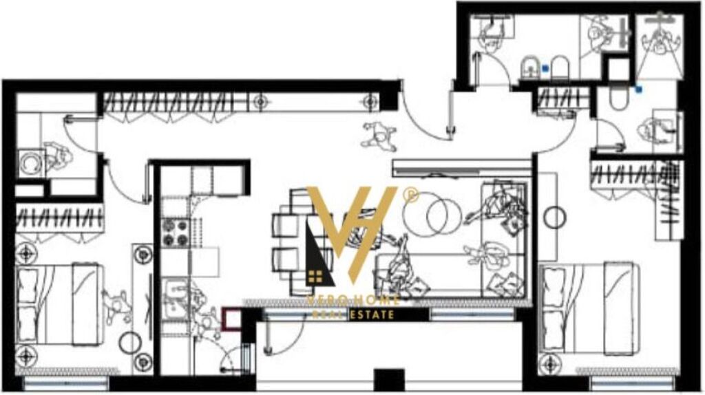 SHITET APARTAMENT 2+1+2+BLK TE REZ.OXA, FRESK 16.400.000 LEKE