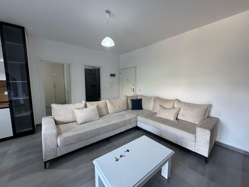 Apartment 1+1 for rent – Ali Demi, Darling Complex  • Location: Ali Demi, Darling Complex  • Typology: 1 bedroom + living room  • Floor: 3 • Price: 45,000 lek / month  The apartment is located in a quiet and family complex, with easy access to transport and various services.  For more information, contact