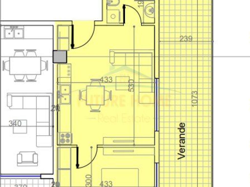 Shitet, Apartament 1+1, "Bel Fiore 1", Paskuqan