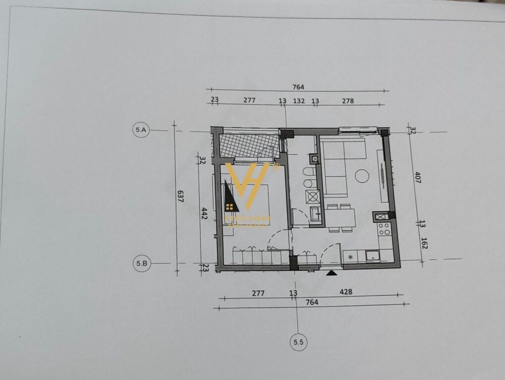 FOR SALE APARTMENT 1+1+BLK AT REZ.OXA, FRESK 8,000,000 LEKE