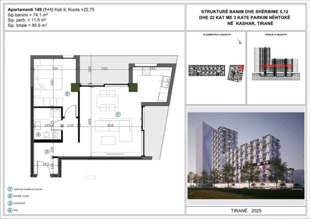 FOR SALE APARTMENT 1+1 ASTIR 120,000 EURO