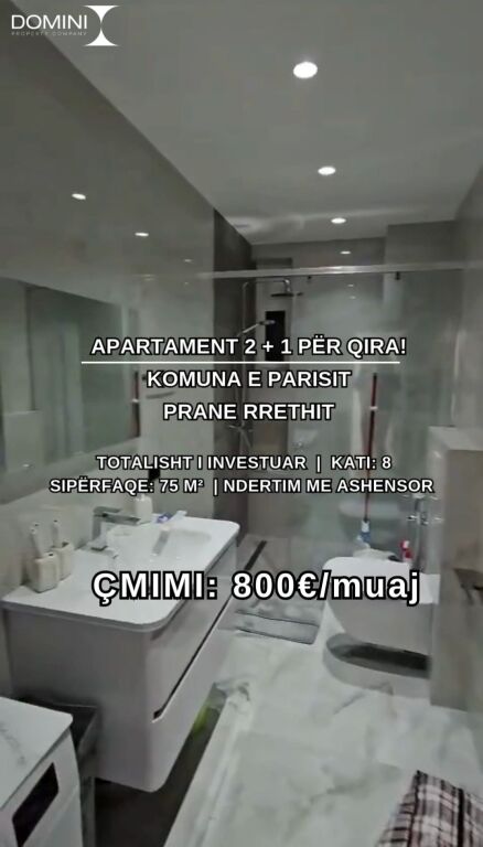 Appartamento 2+1 in Affitto a Komuna e Parisit, vicino alla rotonda