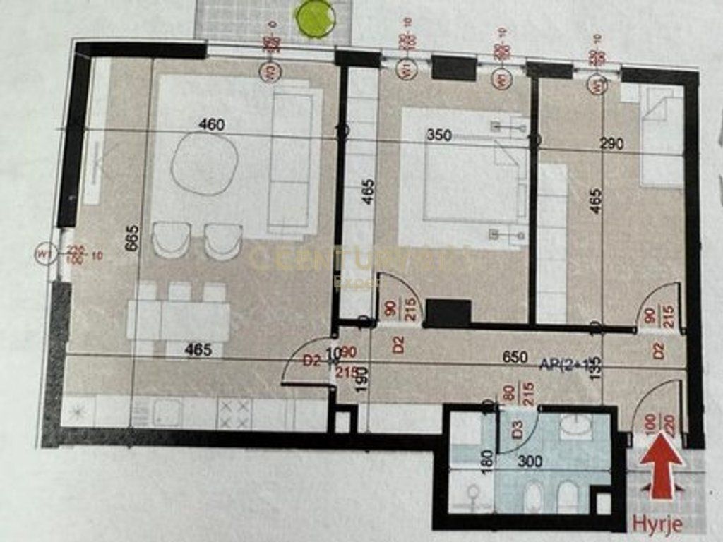 APARTAMENT 2+1 PER SHITJE NE RR. e KOKONOZEVE, PORCELAN !!