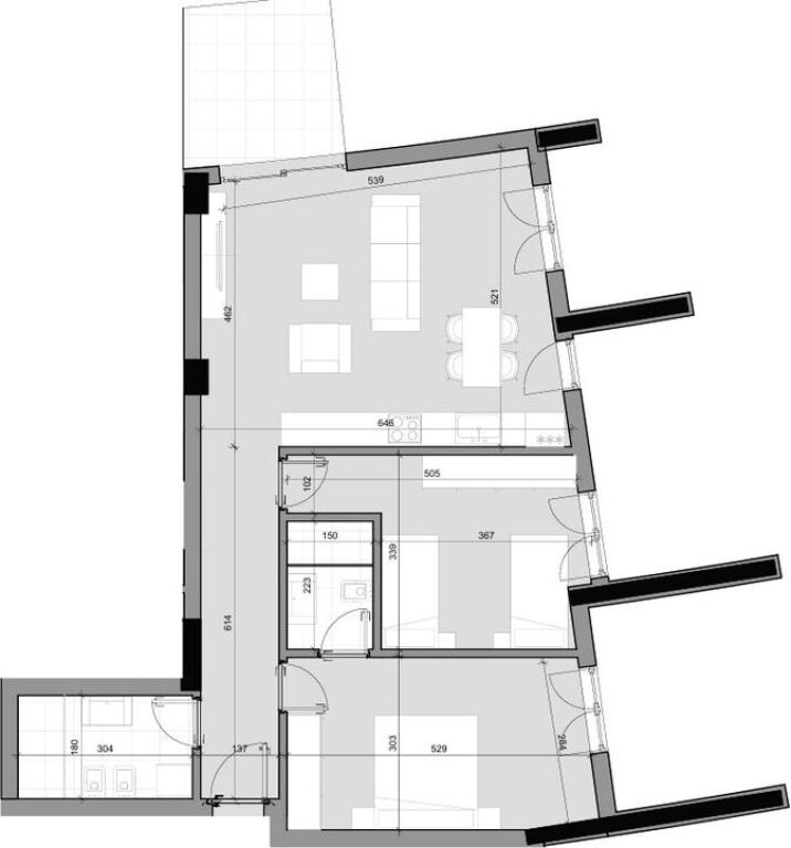 In vendita, Appartamento 2+1+2+Veranda, Farka Hills Residences