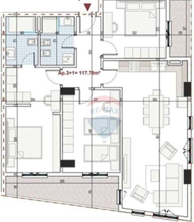Appartamento 3+1+2 in vendita a Ringside Residence Appartamento 3+1+2 in vendita a Ringside Residence, Paskuqan OCCASIONE 🏙️