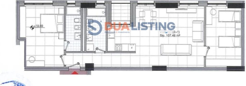WE SELL 2+1 APARTMENT AT THE BEGINNING OF THE NEW BOULEVARD!