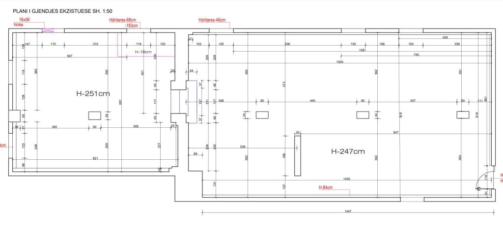 NEGOZIO IN AFFITTO 200 M2 BLLOK 300.000 LEKE