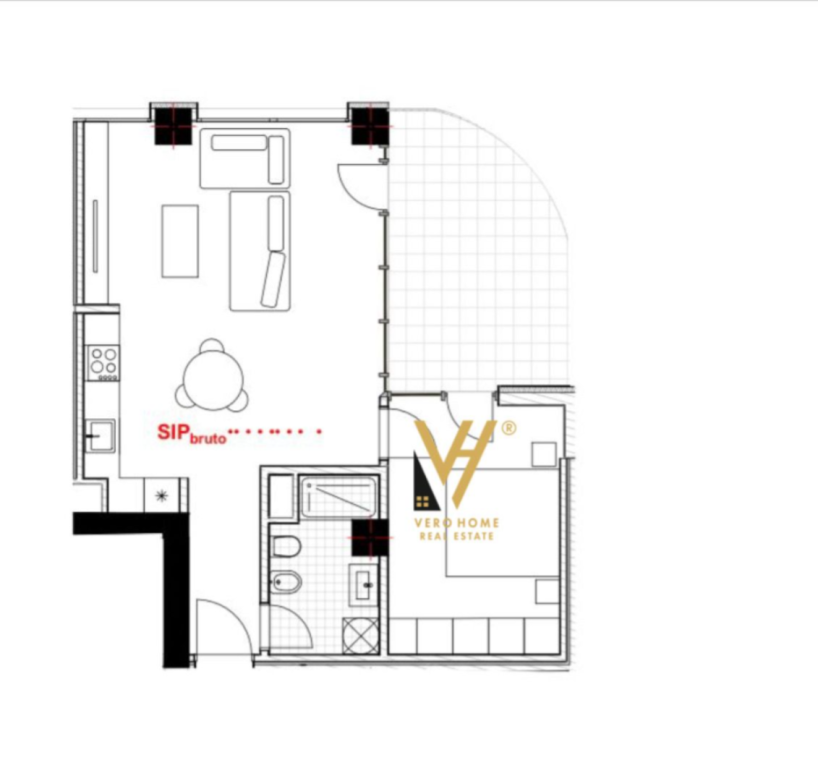 FOR SALE APARTMENT 1+1 IN ASTIR, RIVER PARK 84,000 EURO