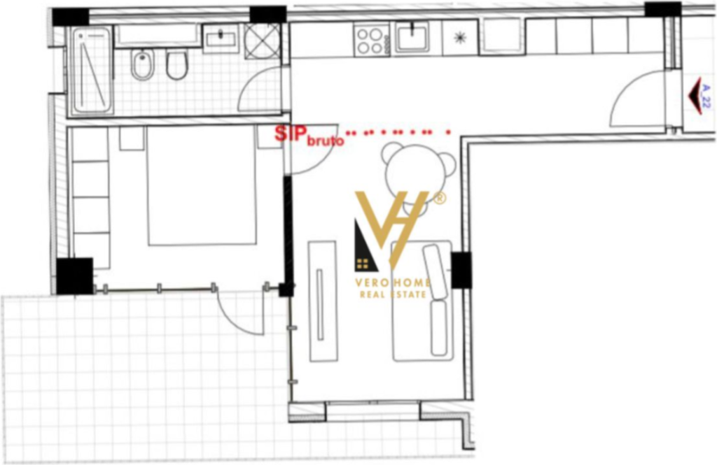FOR SALE 1+1 APARTMENT IN ASTIR, RIVER PARK 71,900 EURO