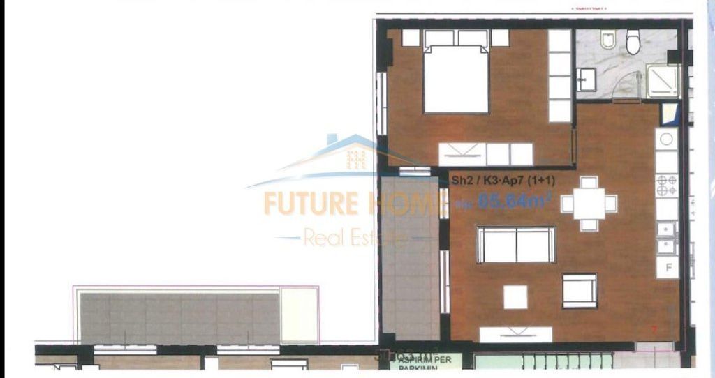 In vendita, Appartamento 1+1, Via Dritan Hoxha, Tirana