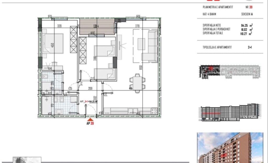 Shitet Apartament 2+1 – Tirana View Residence, Paskuqan