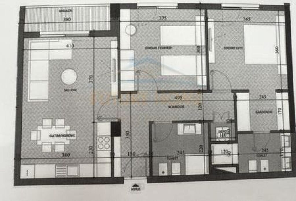 Appartamento 2+1+2 in vendita, Complesso “Diellon”, Paskuqan, Tirana