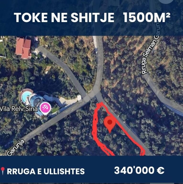 Terreno in vendita 1'500M2 Via Ullishtes, Lago Thate