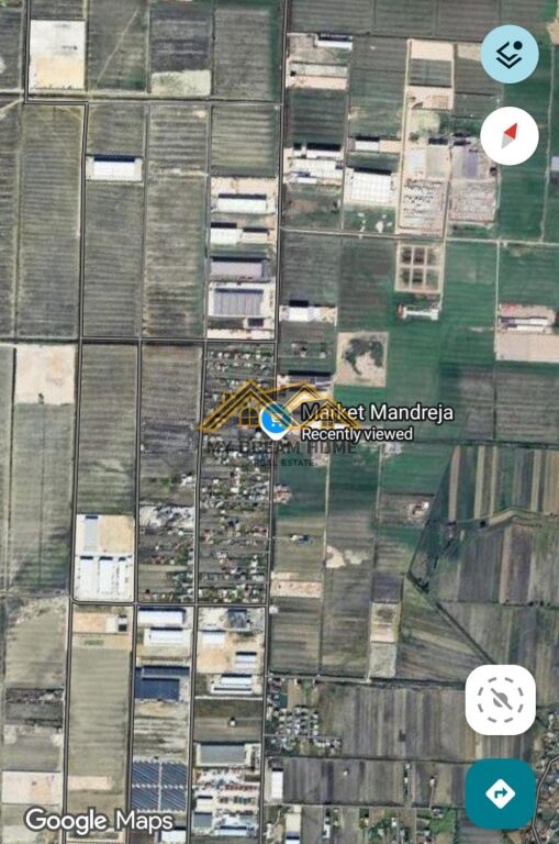 VENDITA TERRENO DI 4000 M2 CON LICENZA PER CAPANNONE NEL SETTORE RINIA, DURRËS!