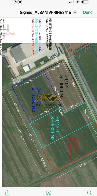 VENDITA TERRENO DI 4000 M2 CON LICENZA PER CAPANNONE NEL SETTORE RINIA, DURRËS!