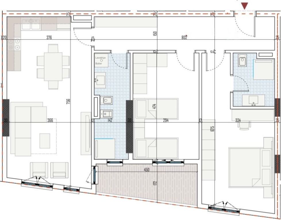 ✨Appartamento in vendita 2+1+2 | 📍Ringside Residences, Paskuqan