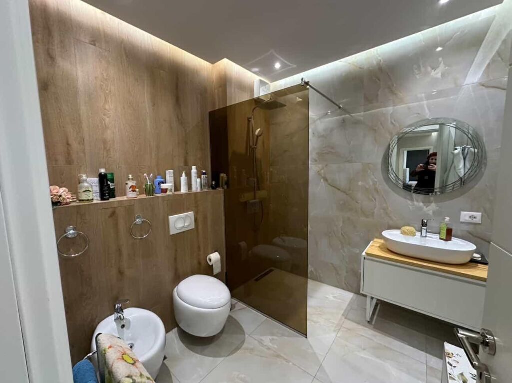 Apartment 2+1+2 with veranda sea view