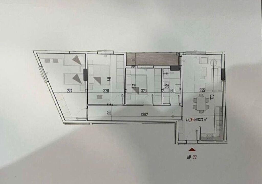 FOR SALE APARTMENT 3+1 KAMEZ 9,650,000 LEKE