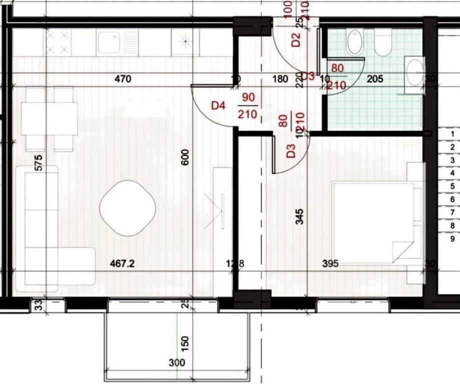 Appartamento 1+1 in vendita presso l'ex Campo di Aviazione.