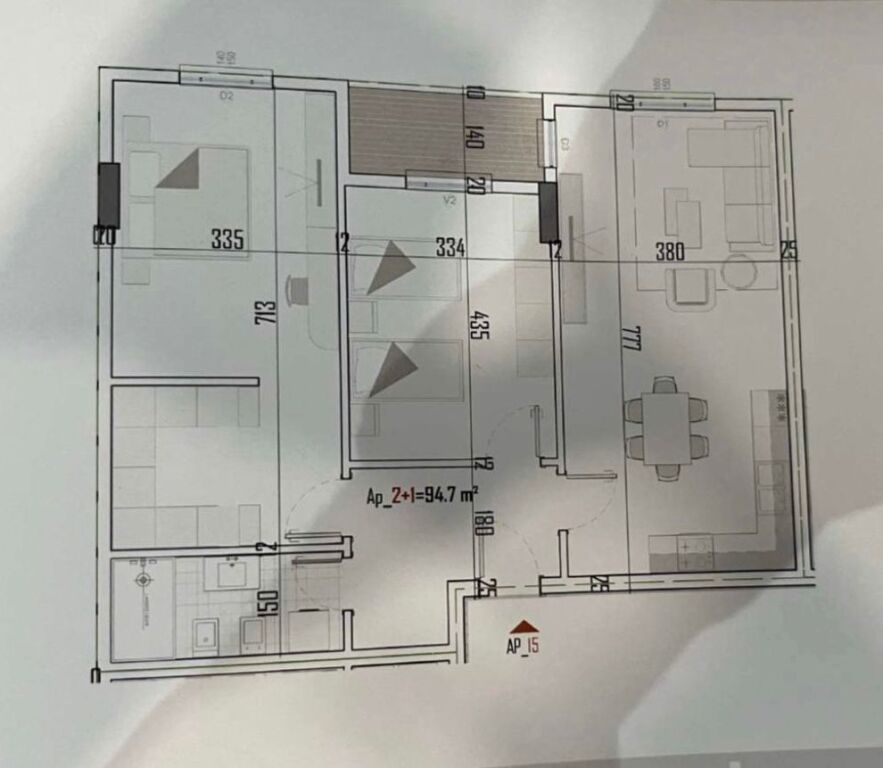 FOR SALE APARTMENT 2+1 KAMEZ 8,950,000 LEKE