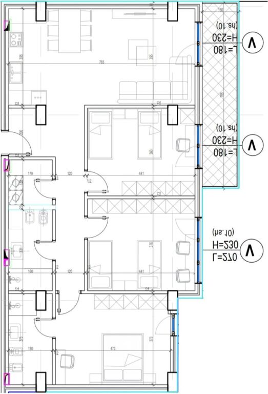 🏠 FOR SALE: 3+1+2 Bathrooms 📍 Kodra e Diellit 2 (extension) 💶 Price: €279,000 📐 Surface: 164 m² 🏢 Floor: 6 🔥 Installment payment option available