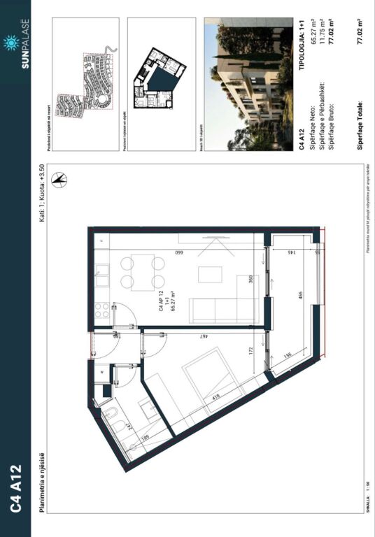 FOR SALE APARTMENT 1+1 SUN PALASE, VLORE