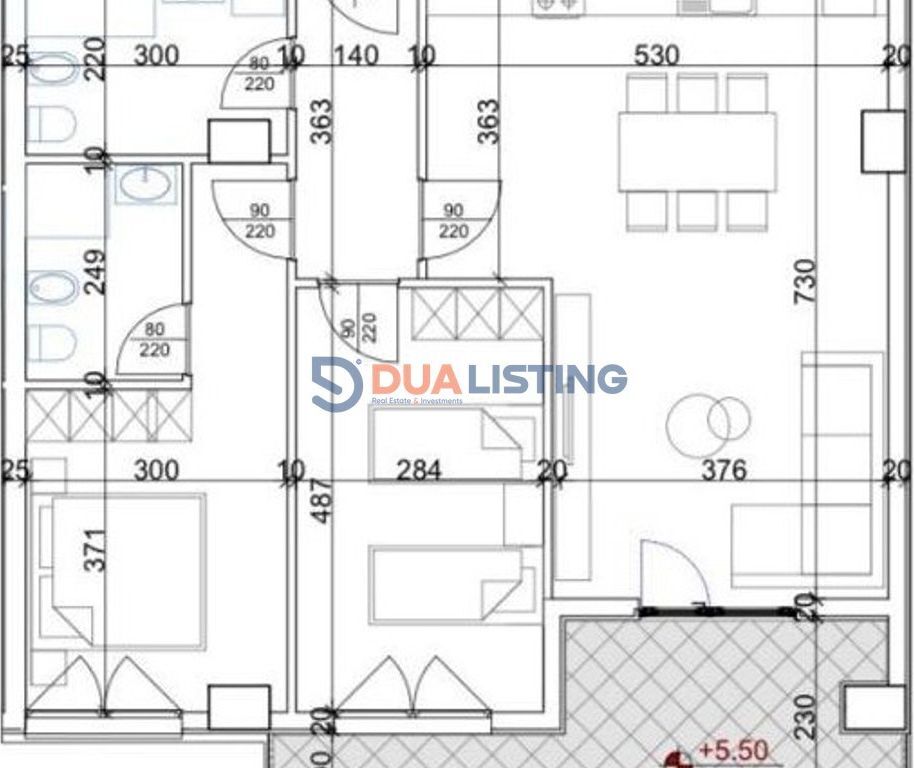 Shesim Apartament 2+1 tek kompleksi Aura në zonën e Laprakes.