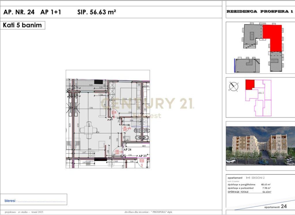FOR SALE APARTMENT 1+1 AT KODRA E LIQENIT COMPLEX
