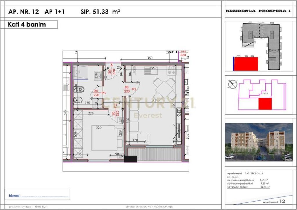 FOR SALE 1+1 APARTMENT AT KODRA E LIQENIT IN PASKUQAN