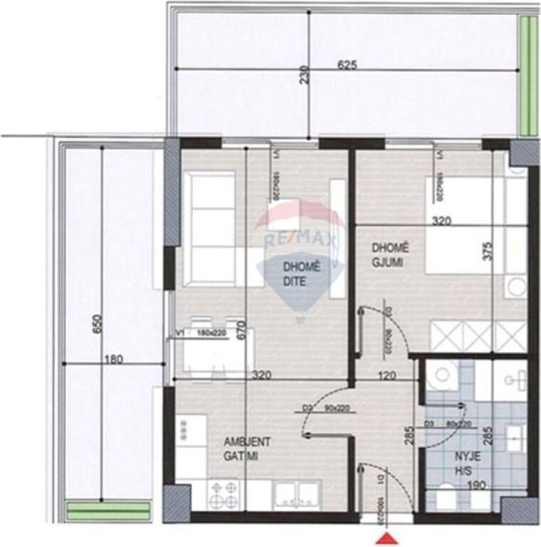 Appartamento 1+1 in Vendita – Ex Campo di Aviazione, Tirana